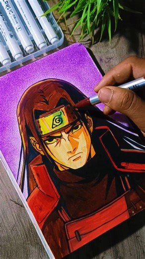 HASHIRAMA SENJU Drawing Challenge 🌳ho ee | Naruto #anime #animedrawing #naruto