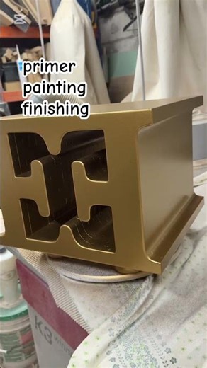 How to Paint Wood with Gold Metallic Finish | DIY Cube for Escada #woodworking #escada #gold
