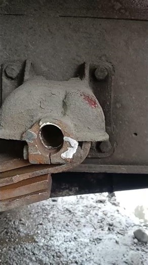 Inserting spring pin — heavy duty work in progress 💪🚛