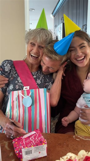 Soldier returns home to surprise pregnancy news on Granny's 80th birthday ❤️ #fblifestyle #birthday #couplegoals #family #baby | Jamie and Blake