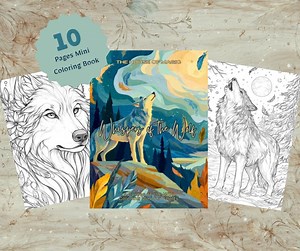 Wolf Coloring Pages for Adults, Spirit Animal Printable Coloring Book PDF, Mystical Animal Line Art, Forest Wildlife Coloring Sheets - Etsy Australia