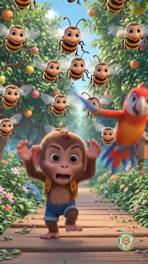 🍯 Coco Monkey Thinks Honey Is Juice! 😂🐝 | Funny Kids Cartoon #shorts