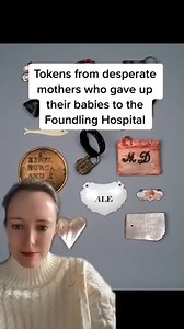 Tokens from desperate mothers who face up their babies to the Foundling Hospital. #foundlinghospital #foundlingmuseum #history #historywithamy #historylovers #womenshistory #historyfacts | History with Amy