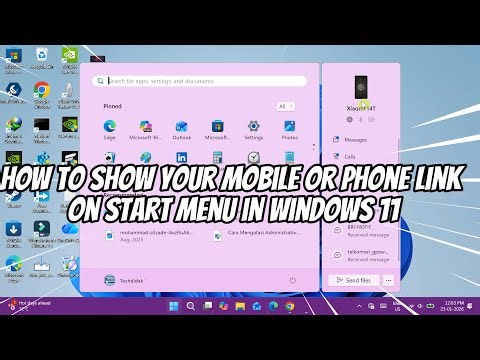 How to Show your Mobile or Phone Link on Start Menu in Windows 11