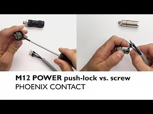 M12 POWER push-lock vs. M12 POWER screw connection – contest