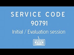90791 Initial Assessment service code
