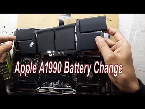 Apple MacBook Pro A1990 2018 15" inch Disassembly Battery And Change Battery