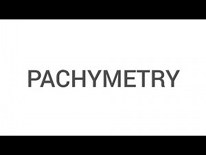PACHYMETRY TEST | OPTOMETRY TAMIL
