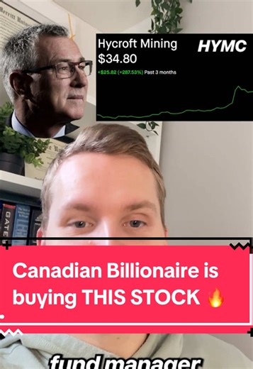 This Canadian billionaire fund manager won’t stop buying a gold mining stock. Eric Sprott is the billionaire founder and fund manager of Sprott Inc., and he has now purchased nearly $200 million of Highcroft Mining (HYMC) stock since June. He started buying back in June when the stock was under $7, kicking things off with a $22 million purchase. Fast forward just seven months, and the stock is now trading near $35 — up more than 5x — yet he continues to buy. Over the last couple of weeks alone, 