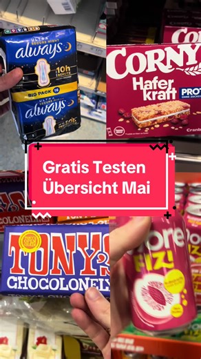 Gratis Testen Übersicht Mai Das alles gibt es kostenlos 😍 #sparenmitsparfuchs #gratistesten #couponing #kostenlos #gratis