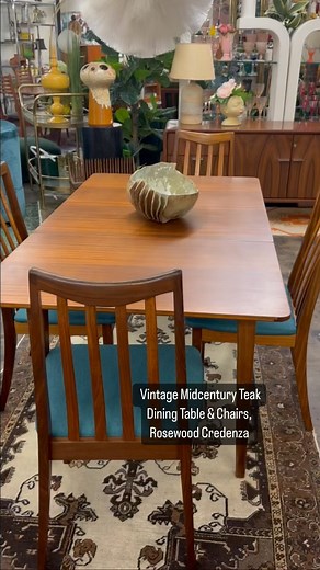 We love sourcing vintage pieces of Midcentury Modern and Danish Modern teak and rosewood furniture for your dining room. We have a huge selection of other dining furniture to choose from too. Mix and match as you need and desire. Prices and dimensions for all our available@inventory can be found on our Instagram Highlights as well as our website: www.UptownModernAustin.com | Uptown Modern