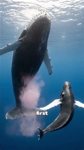 How a 3 Ton Baby Whale Survives Its First Moments#Nature #OceanLife #wildlife #AnimalDocumentary