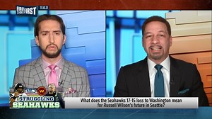 "Russell Wilson & Aaron Rodgers wanted out. Rodgers responded by playing at an MVP level for maybe the best team in football. Russ responded by, through no fault of his own, getting hurt & having the worst year of his career for an awful Seattle team. I see no scenario where he wants to come back next year & I'm not sure if the Seahawks would be devastated by that decision." — Nick Wright | First Things First on FS1