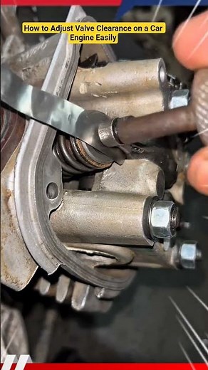 How to Adjust Valve Clearance on a Car Engine Easily #shorts #mechanic