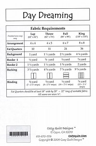 DAY DREAMING - Cozy Quilt Designs Pattern DIGITAL DOWNLOAD