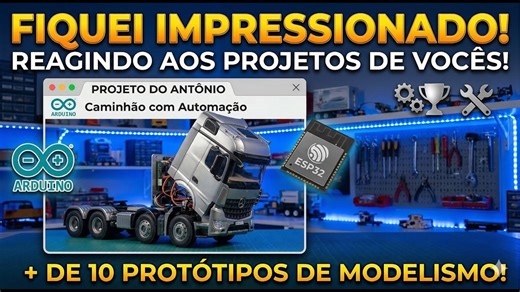 Fiquei impressionado reagindo aos projetos de automação dos inscritos Arduino e ESP32