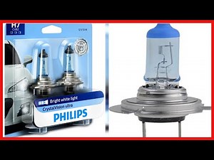 Philips H7 CrystalVision Ultra Upgraded Bright White Headlight Bulb, 2 Pack