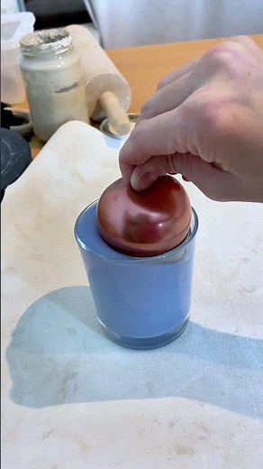 Use a balloon inside your mug to dip-glaze cleanly. Pottery DIY Switzerland