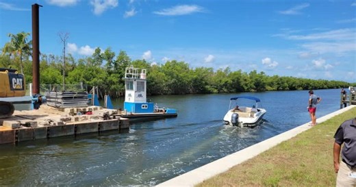 UNLOCKED! Chiquita Boat Lock removed, waterway opens ahead of schedule