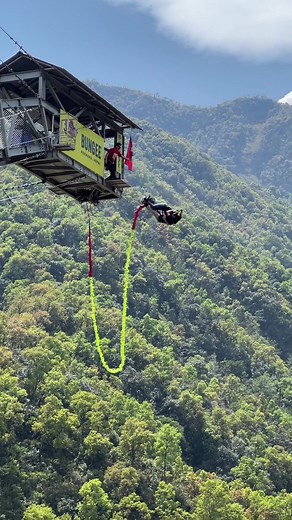 Couple Bungee Jumping Challenge in Pokhara, Nepal