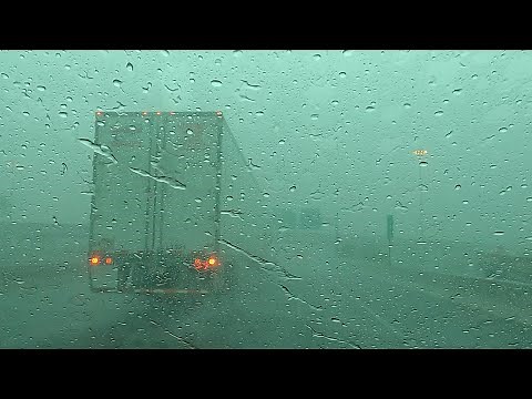 Driving in HEAVY RAIN Sleep to Soothing Drive in Thunderstorms for Sleep Relax Study