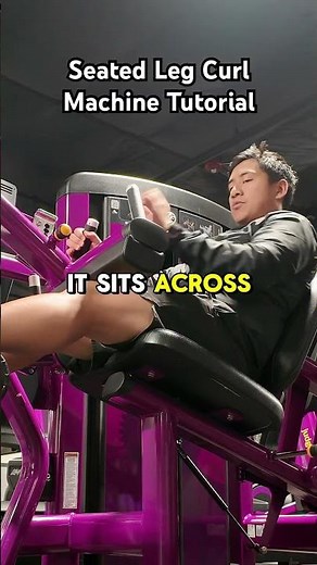 SEATED LEG CURL MACHINE 🦵🏼// Take a seat and work your hamstrings ! #legworkout #planetfitness