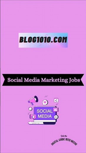 Social Media Marketing Jobs 2026 – Work From Home Career