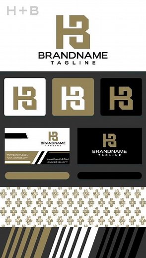 How to Create HB Logo in Illustrator #HBLogo #IllustratorDesign #logo #vectorart #instalogo #HBlogo