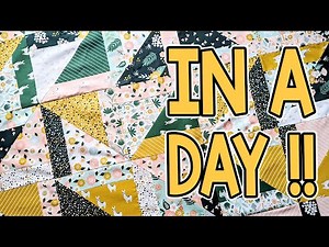 Dicey Log Cabin Quilt Pattern | Layer Cake Friendly | Make It In A Day!