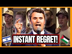 Charlie Kirk DESTROYS Furious Pro-Palestine Students in EXPLOSIVE Israel Debate