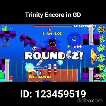 Trinity Encore in Geometry Dash?!?! | #geometrydash #gd #showcase #rewritesonic #gameplay