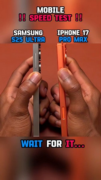 ☠️⚡ IPHONE 17 PRO MAX VS SAMSUNG S25 ULTRA SPEED TEST!!