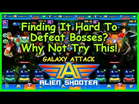 How To Easily Beat (Almost) Any Boss In Boss Mode On Galaxy Attack: Alien Shooter!