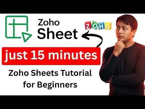 Learn Zoho Sheets in 15 Minutes | Zoho Sheets Tutorial for Beginners