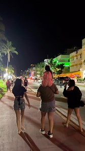 Miami South Beach 🌃🇺🇸#nightlife #usa #florida #miamilife | Travelusa withme