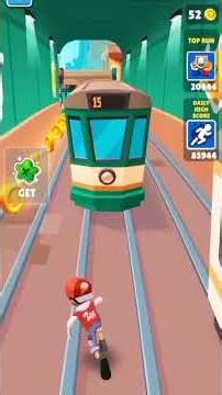 subway Surf gameplay Android gameplay 3D game #subwaysurfers #videogame