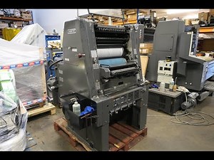 heidelberg GTO 46 offset with numbering and perforating Gab Supplies Ltd 1977