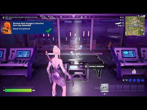 Fortnite - Receive Dark Voyagers Directive From The Holotable (Dark Voyager Quests)