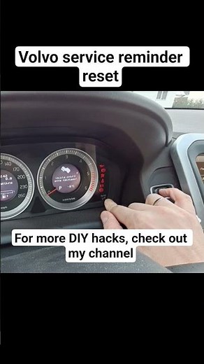 Volvo service reminder reset
