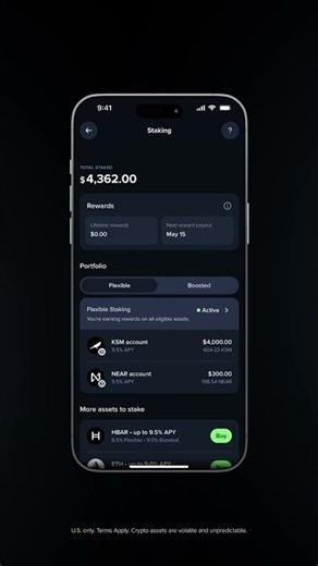 Flexible Staking on Uphold