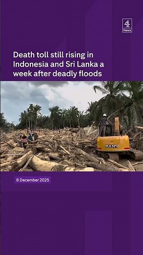 Death toll still rising in Indonesia and Sri Lanka a week after deadly floods