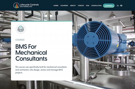 Building Management Systems for mechanical consultants — BMS-Training