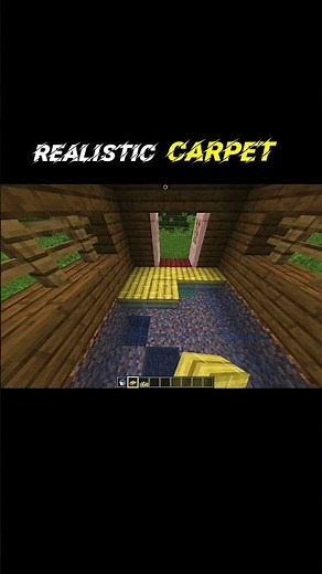 How to make REALISTIC Carpet in Minecraft! 😱 #minecraft
