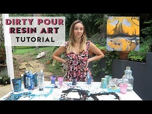 Dirty Pour Resin Art Tutorial | Resin Art for Beginners