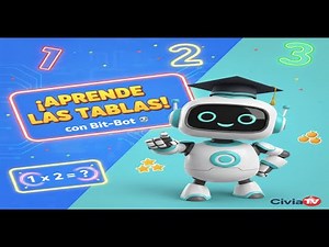 Tablas de multiplicar para niños del 1,2 y 3 con Bit-Bot 🤖