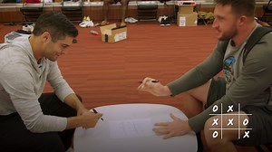 The most entertaining game of Tic-Tac-Toe you'll ever watch 😂 It's Jimmy G vs. Joe Staley in #49ers Versus. | San Francisco 49ers