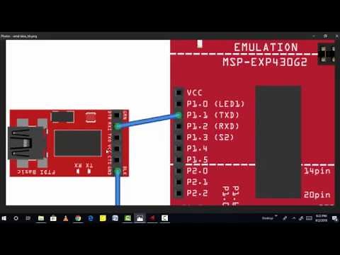 Tutorial 19: Transmit data through UART MSP430 microcontroller