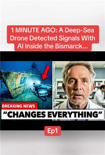 Ep1. 1 MINUTE AGO: A Deep-Sea Drone Detected Signals With AI Inside the Bismarck...#bismarck #news #usa🇺🇸 #mystery #fypシ