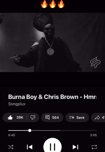 Two blended songs i didn’t know i needed. But love it. #burnaboy #davido #chrisbrown #songsithinkionlylistento