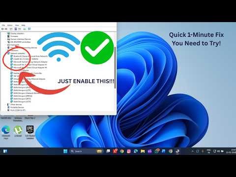 WiFi Not Working in Windows 11? Fix in 1 Minute (2026)